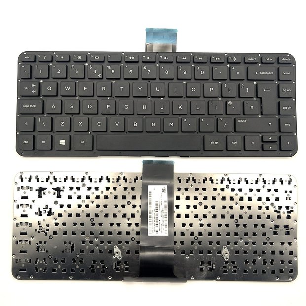 UK Lapotp Keyboard for HP Pavilion 13-A 13-A040ca 13-A048ca 13-A050ca 13-A058ca 13-A068ca Series Black Without Frame