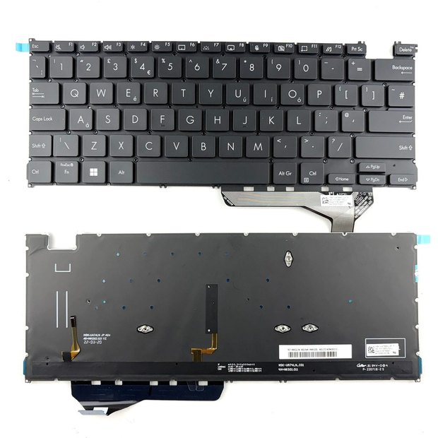 UK Laptop Keyboard For ASUS ZENBOOK 14 OLED UM3402Y UM3402YA BX3402Z BX3402ZA With Backlit Without Frame