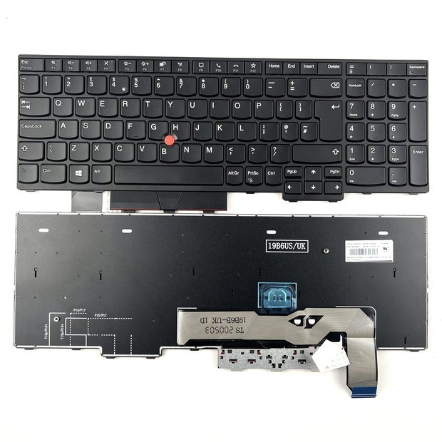 UK Laptop Keyboard For Lenovo ThinkPad L15 (Type 20U3, 20U4,20U7,20U8), L15 Gen 2 (Type 20X3 20X4) Series with Pointing Stick Without Backlight
