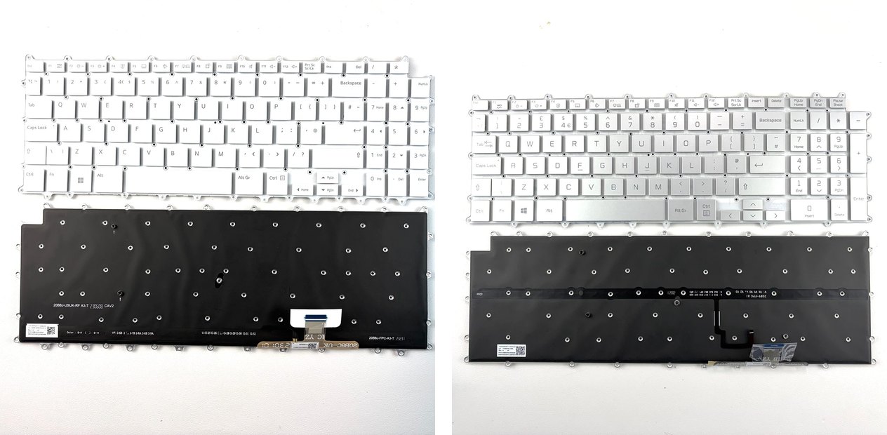 UK Silver Laptop Keyboard for LG Gram 17Z90P 17Z90PE 17ZD90P 17Z90R 17Z90 17T90N -V 17Z95P 17Z90P-G 17Z90P-K 17Z90P-N Series