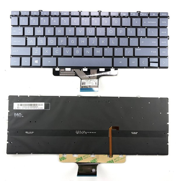US Backlight Laptop Keyboard Replacement Compatible with HP Pavilion 14-DV 14-DV0003TX and Pavilion x360 14-DW 14-dw1000 14t-dw000 14t-dw100 14M-DW 14-DY 14-DW0052TU Series(Sky Blue)
