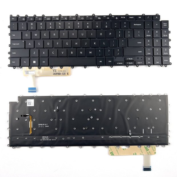 US Backlit Keyboard For [Single Fan] For SAMSUNG 950XDB NT950XDB NP950XDB Series BA5904671A