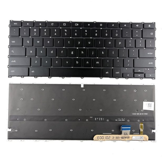 US Backlit Laptop Keyboard For Samsung Galaxy Chromebook 2 XE530QDA XE530QCA Series