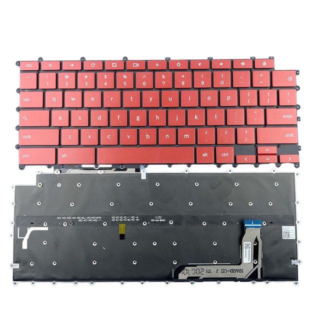 US Backlit Red Laptop Keyboard For Samsung Chromebook XE930QCA 930QCA 19A9B-US BA59-04429A