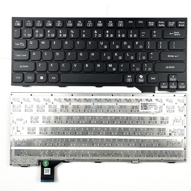 US Black Laptop Keyboard for Panasonic Toughbook FZ-55 FZ-40 Series Model PAM24B23US-814