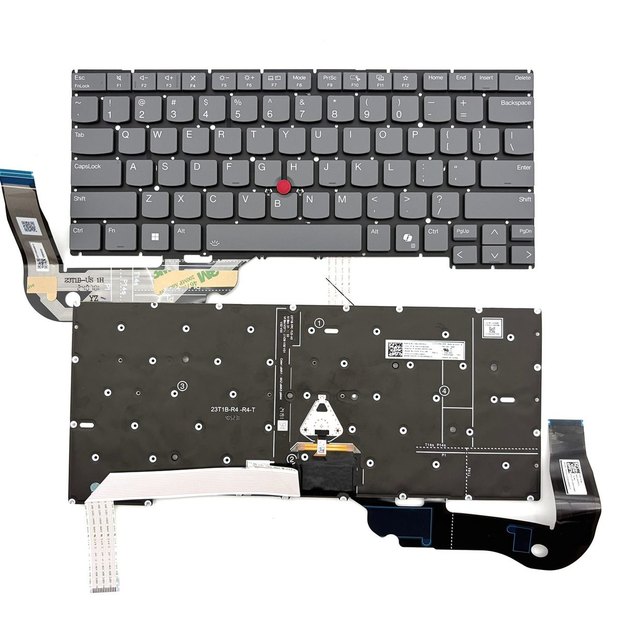 US Gery Backlit Laptop Keyboard for ThinkPad T14s Gen 5, T14s Gen 6, T14P Gen 2 Series