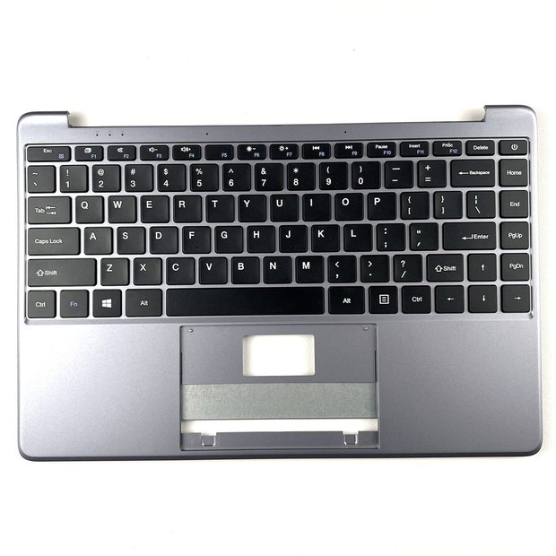 US Gery Silver Palmrest Laptop Keyboard For TeclastTaidian F7 Plus 2 Plus II Notebook Keyboard Fit XK-HS122 MB3181005 PRIDE-K3893 YMS-0177-C Series