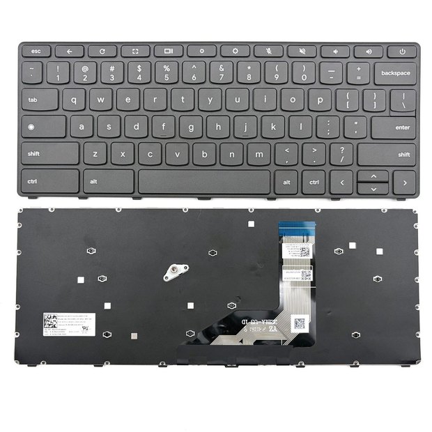 US Laptop Keyboard for Lenovo 300E 500E Yoga Chromebook Gen4(LockPower Key) 82W2 82W3 82W4 82W5 US(Power Key)