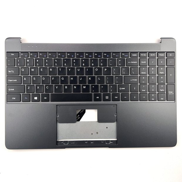 US Palmrest Laptop Keyboard XS366-2-001 YJ-1729 with English Gray Upper Case New