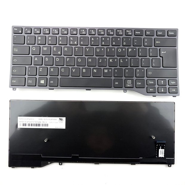 US-Int Laptop Keyboard For Fujitsu LifeBook E448 E5410 U747 E5411 U7410 U748 U749 E548 E449 Series