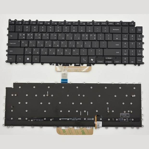 Korean Backlit Laptop Keyboard For SAMSUNG 950XDB NP950XDB NT950XDB NP950XDC(Dual-fan version) BA5904787B with AI Key