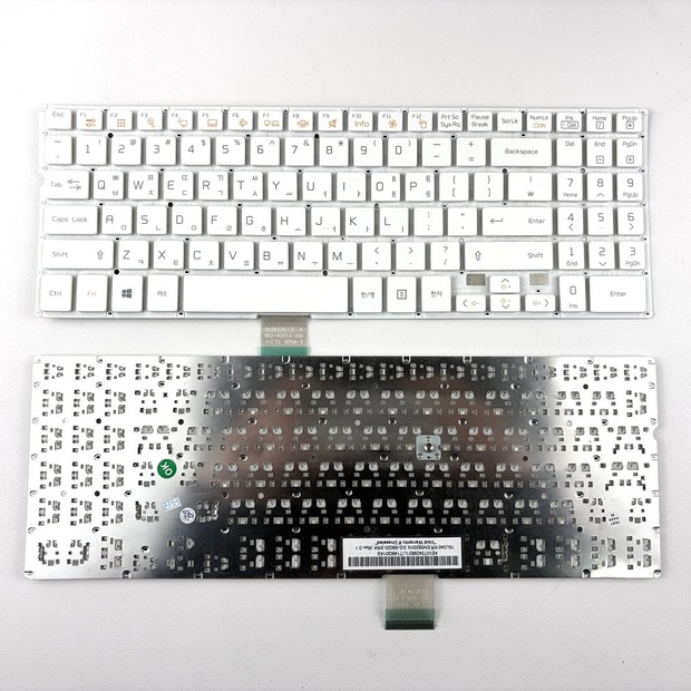 Korean Keyboard For LG 15U340 15U340-E 15U340-L 15UD340 15UD340-E 15UD340-L SG-59020-XRA SN5820W AEW73429821, White