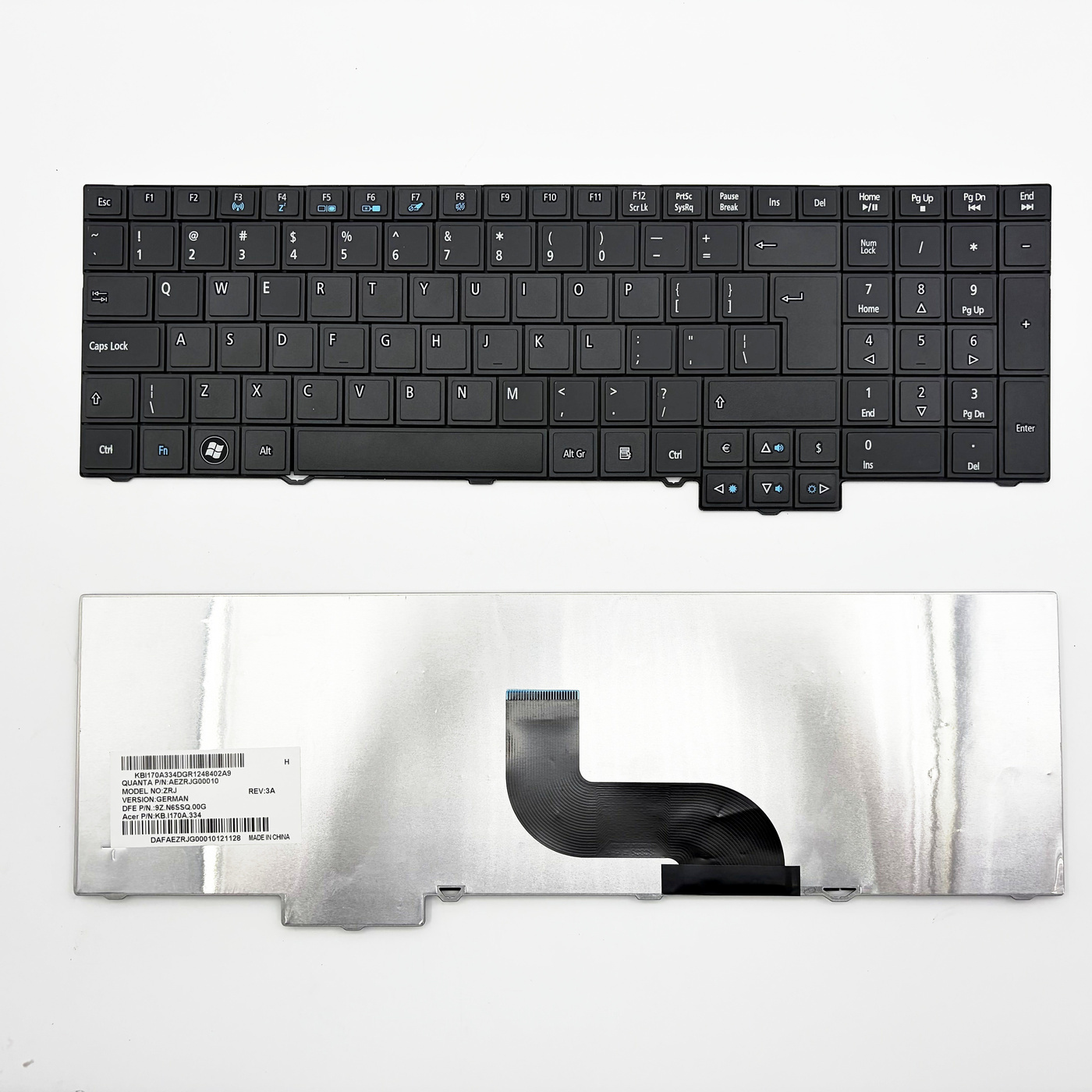 US International Laptop Keyboard for Acer TravelMate 5760 5760G 6595 7750 Series