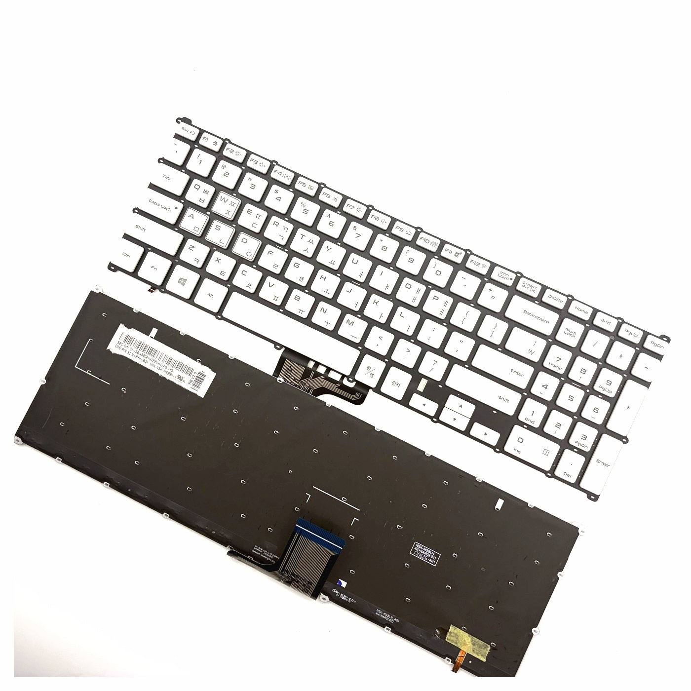 Korean Backlit Laptop Keyboard With Frame For Samsung NT800G5M NP800G5M NSK-MSBBN