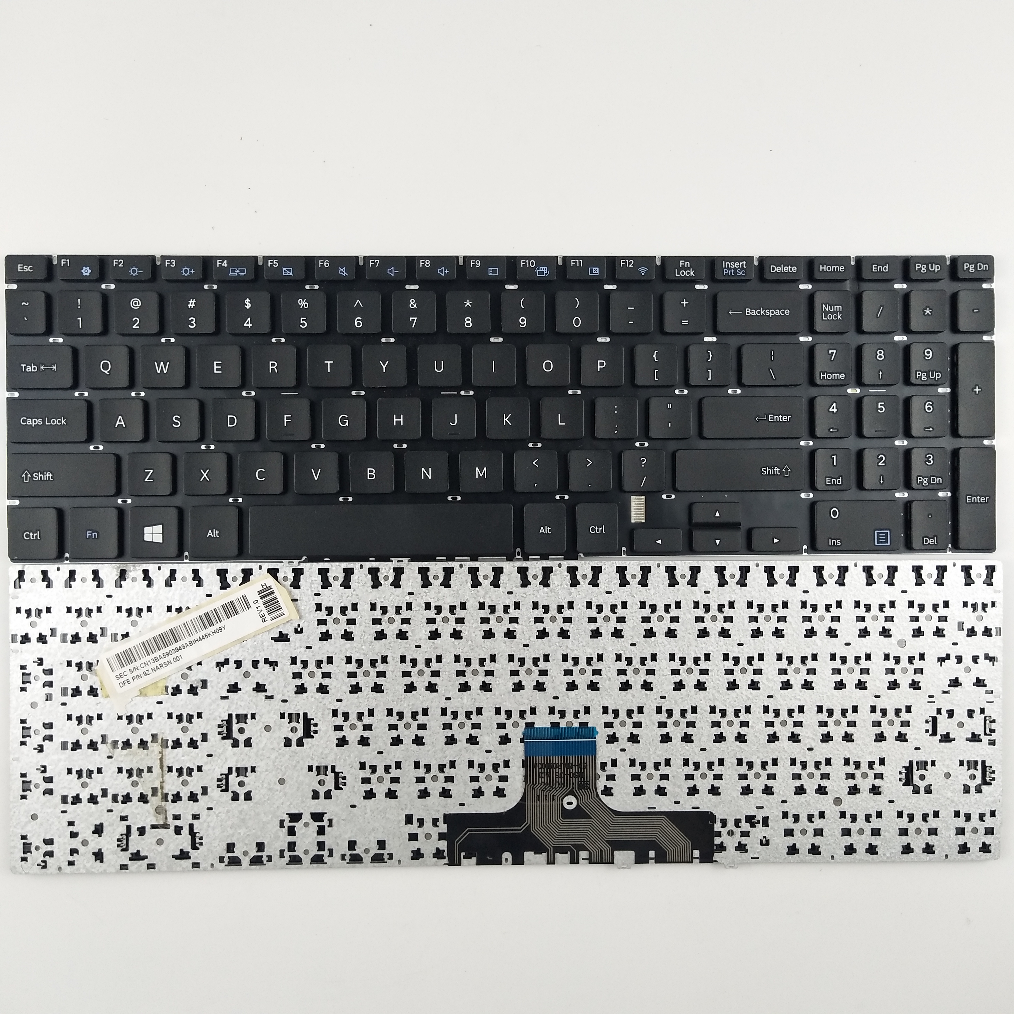 US Palmrest Assembly Keyboard With Touchpad And Speakers For Samsung NP500R5M Series
