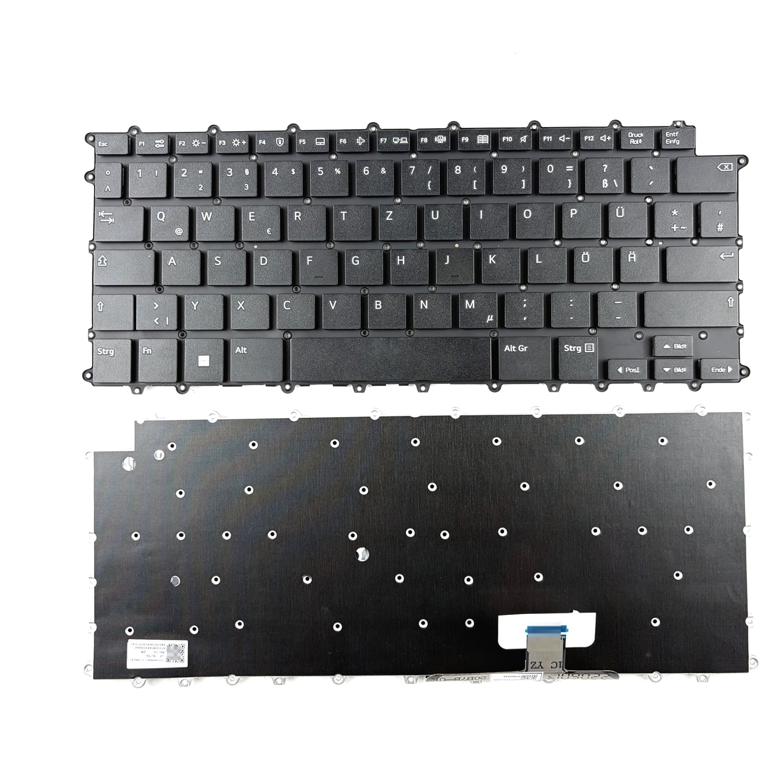 German Non-Backlit Laptop Keyboard Frameless Without Frame For LG 14U70Q 14U70Q-G 14U70Q-N Series — Needs C-cover