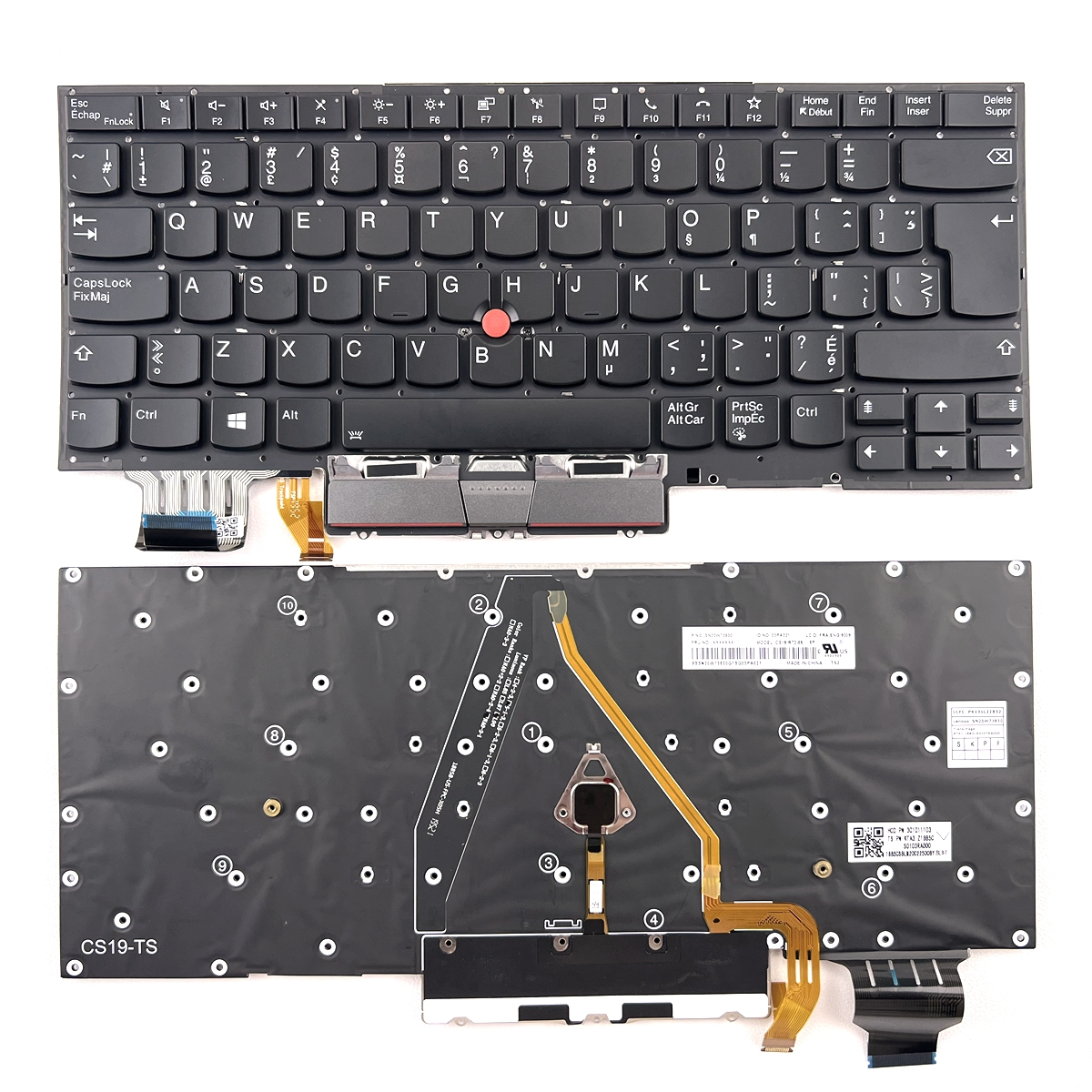 CA Compatible with Lenovo ThinkPad X1 Carbon Gen 8th 2020, ThinkPad X1 Yoga Gen 4 2020 with Backlit Canada Layout -1