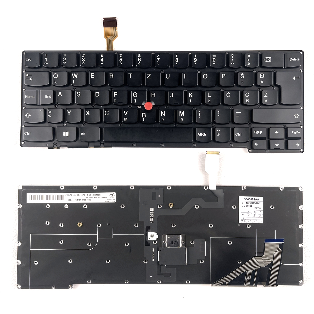 Western Balkans Backlit Replacement Keyboard For Lenovo Thinkpad X1 Carbon Gen 2 2nd 2014 Series -1