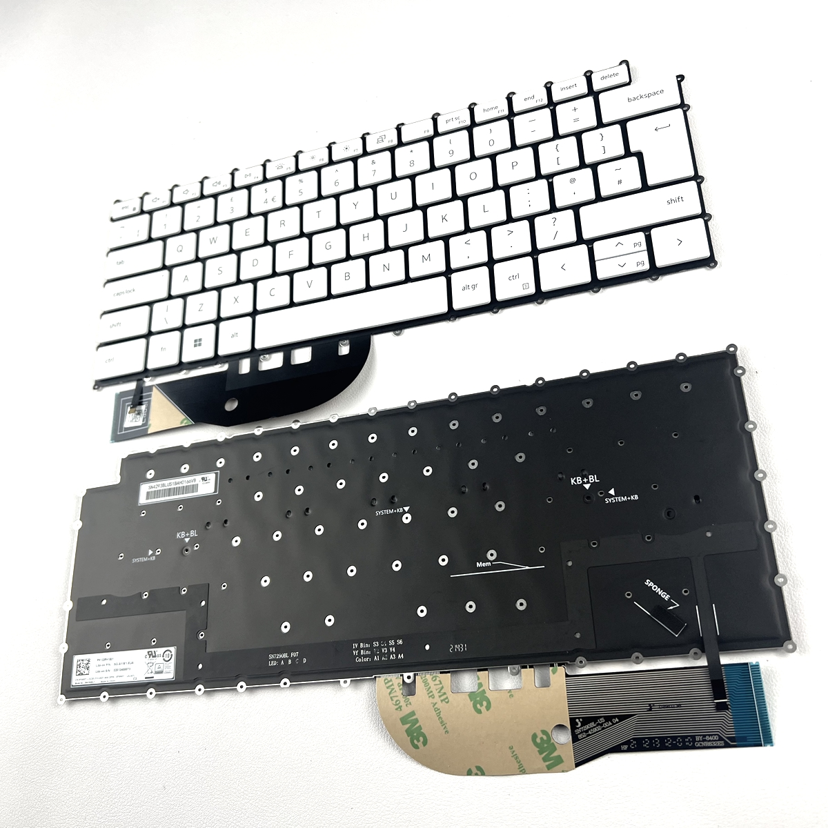 New UK Layout Replacement Keyboard Compatible with Dell XPS 9500 9510 9520 P91F 9700 9710 9720 P92F Precision 5550 5560 5750 5760 2R30J 02R30J with Backlit -2