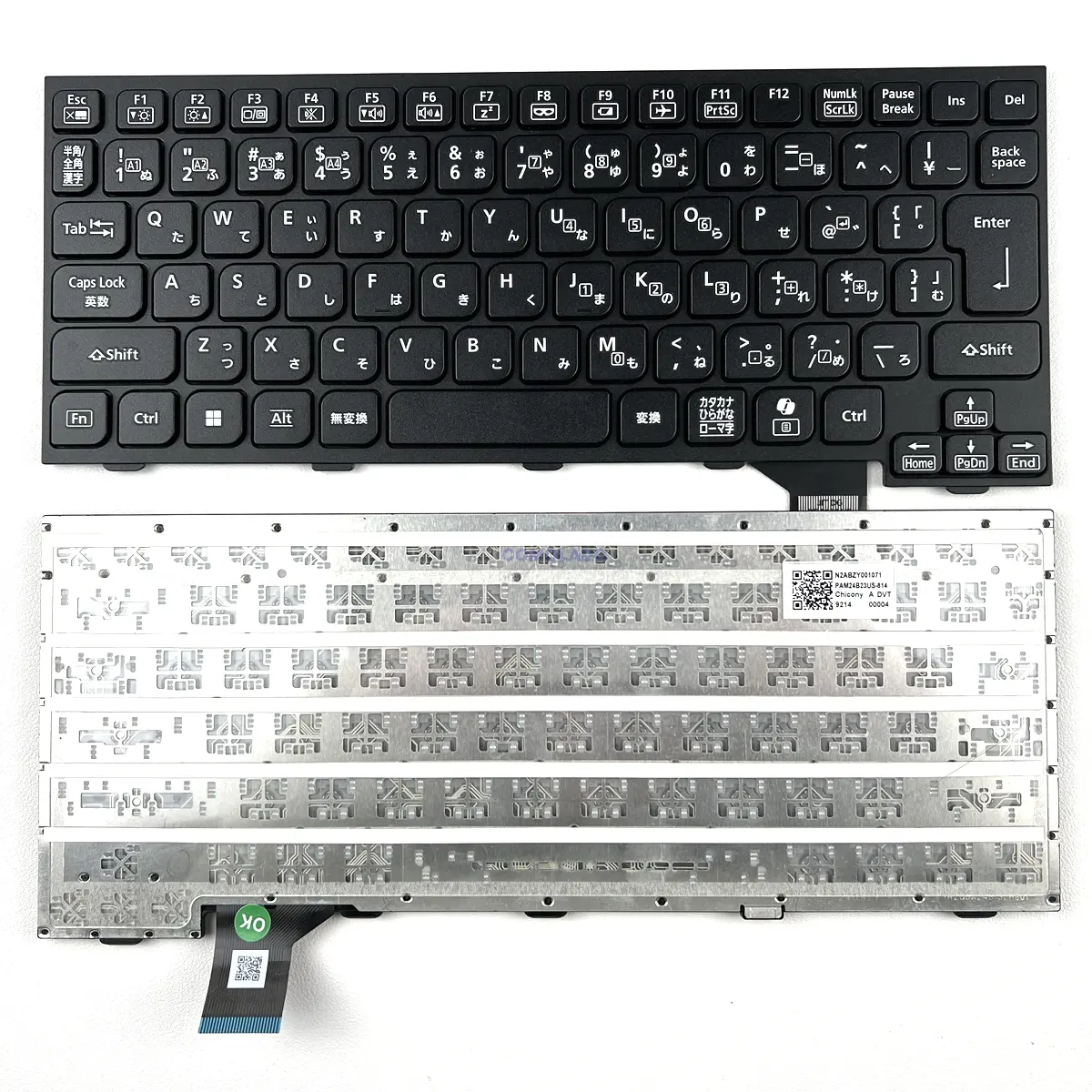 Japanese Black Laptop Keyboard for Panasonic Toughbook FZ-55 FZ-40 Series Model PAM24B20J0-814 -1